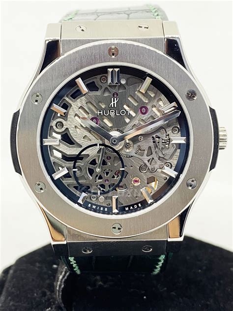 hublot skeleton titanium|More.